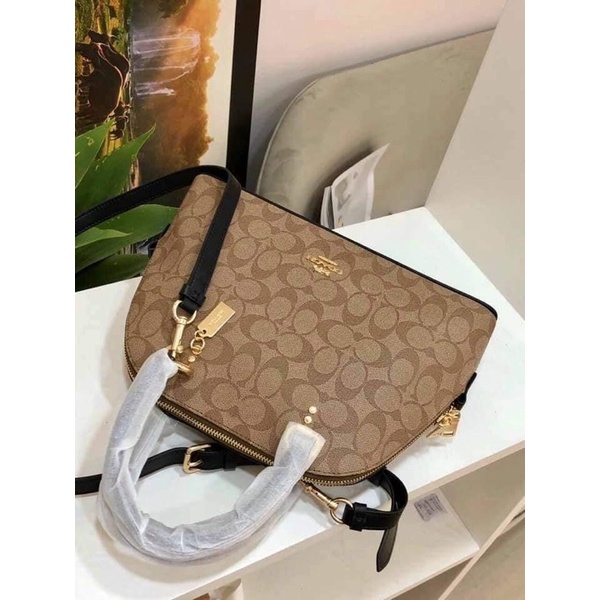 Sẵn 🔺 Túi xách nữ Coach hến canvas công sở