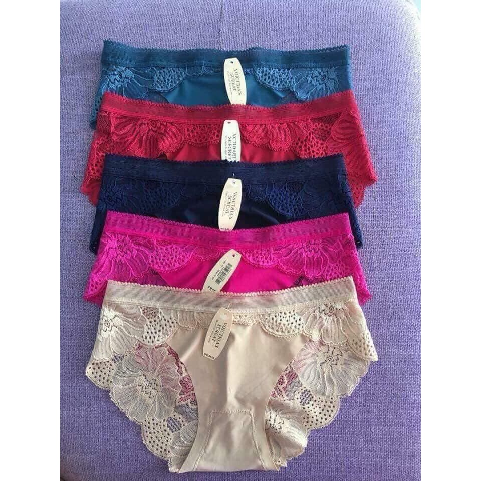 Sỉ lố 10 Quần lót Victoria su phối ren mã 8423