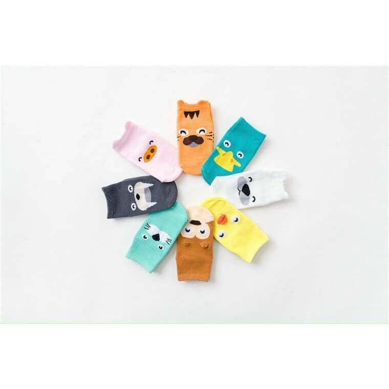 Set 10 tất (vớ) chống trơn trượt cho bé 0-4 tuổi