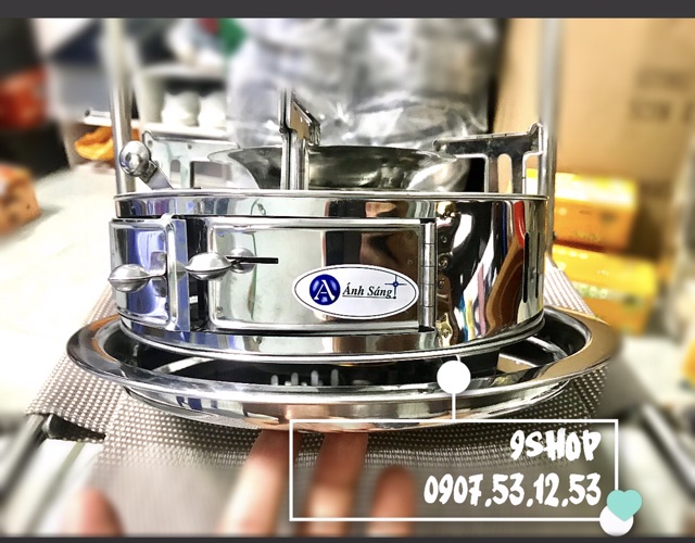 Khay, mâm, dĩa lót bếp cồn inox cao cấp 26cm và 32cm