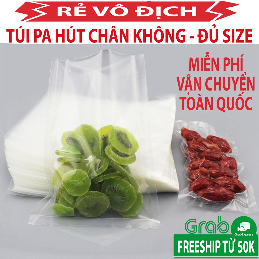 [GIÁ SỐC] 1 KG Túi Hút Chân Không PA Bảo Quản Thực Phẩm Đủ Size