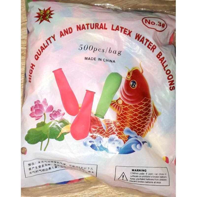 Sét 500 cái bóng nước mini số 3 nhiều màu