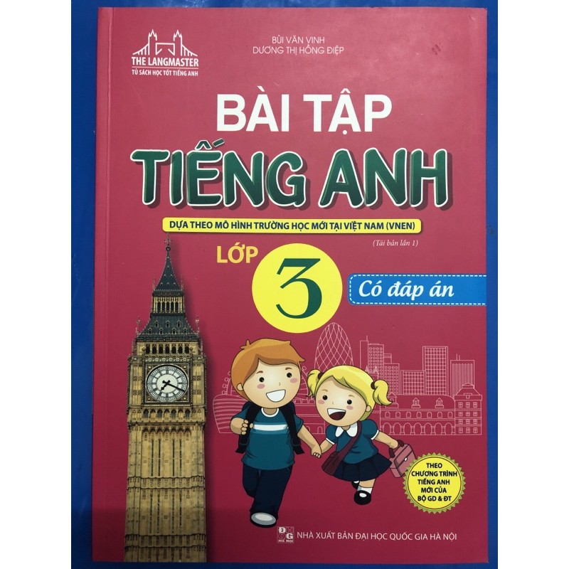 Sách - Bài tập tiếng anh lớp 3 (Có đáp án)