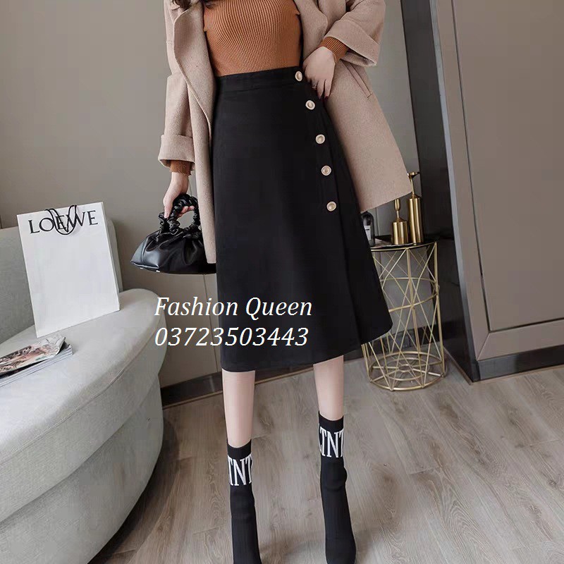 chân váy chữ A chất tuyết mưa cao cấp shop thiết kế | BigBuy360 - bigbuy360.vn