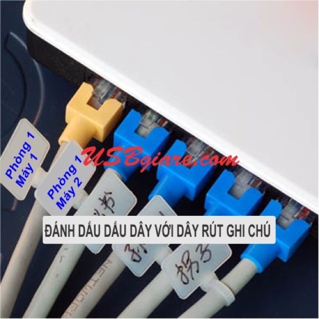 Dây thít đánh dấu dây 50 chiếc dài 10 cm,15 cm và 20 cm hàng chuẩn