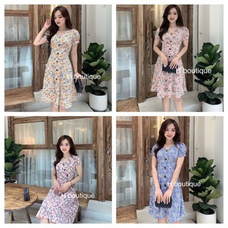 Váy, đầm xòe chất liệu lanh đũi thoáng mát đủ size