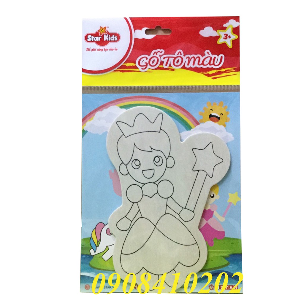 Gỗ Tô Màu Star Kids Công Chúa - K208/1