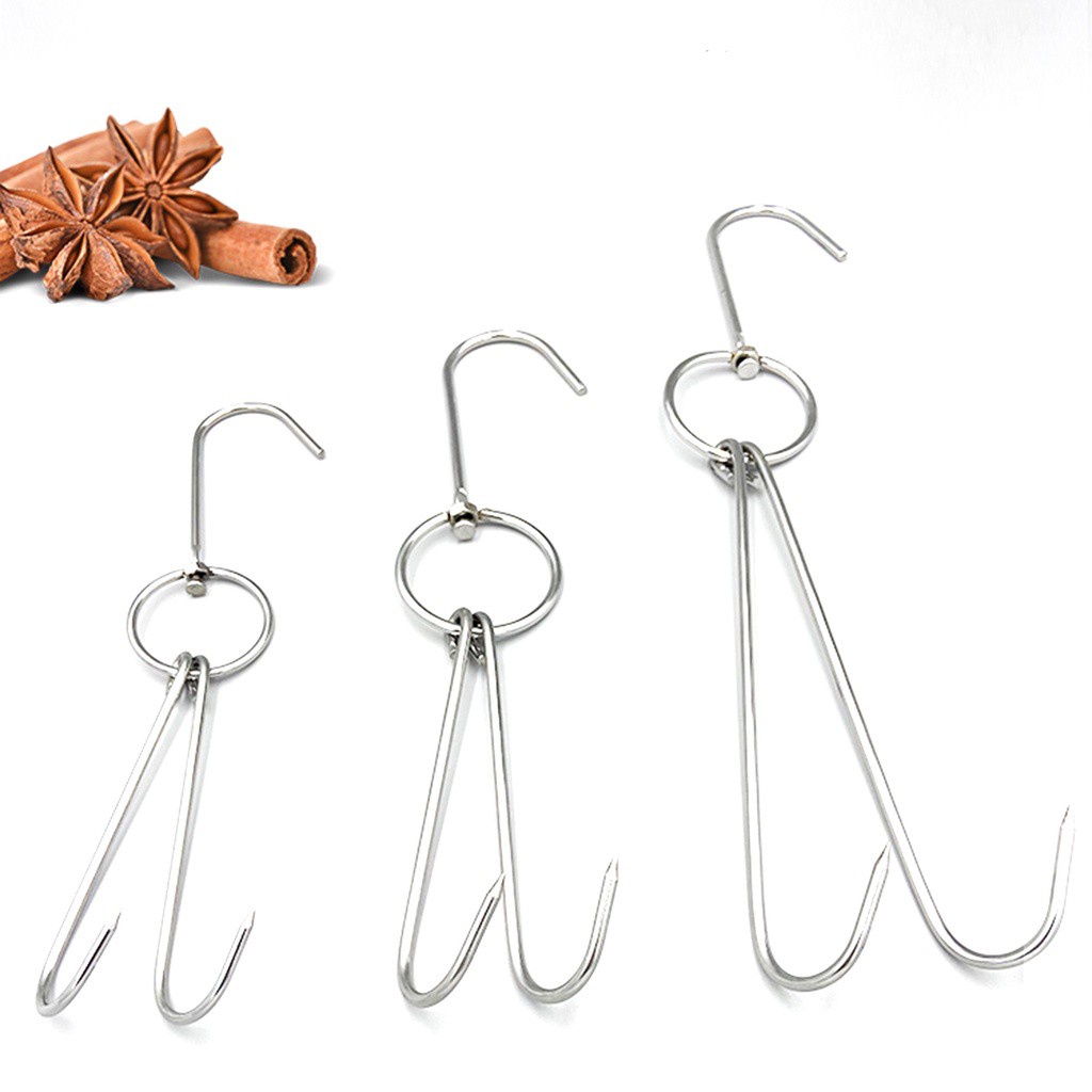 DARON Sausage Hooks Roast Storage Hanger Meat Clasps Kitchen Goose Stainless Steel Duck Bacon Bread BBQ Tools