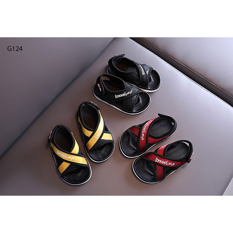 [SIÊU CHẤT LƯỢNG] THỜI TRANG SANDAL CHÉO IN CHỮ CHO BÉ TỪ 1-4 TUỔI