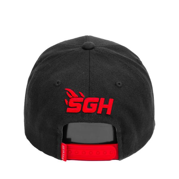 Nón snapback PREMI3RxSGH BIG LOGO black/red