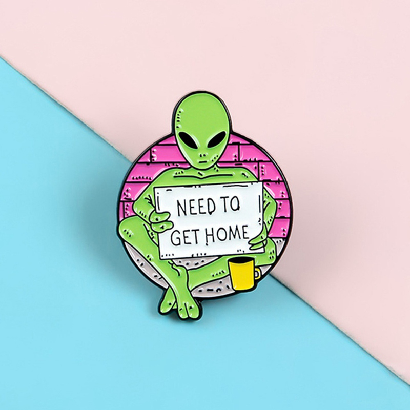 Ghim Cài Áo Hình Người Ngoài Hành Tinh Sáng Tạo