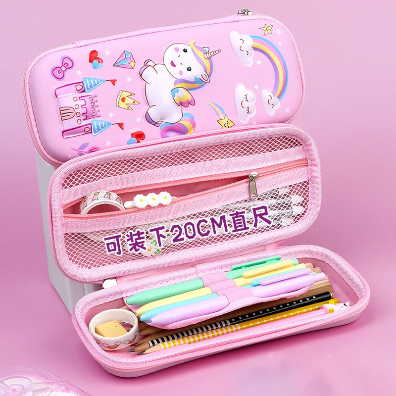 Hộp Bút EVA 2022 Hình Kỳ Lân 3D Đa Năng Cho Bé