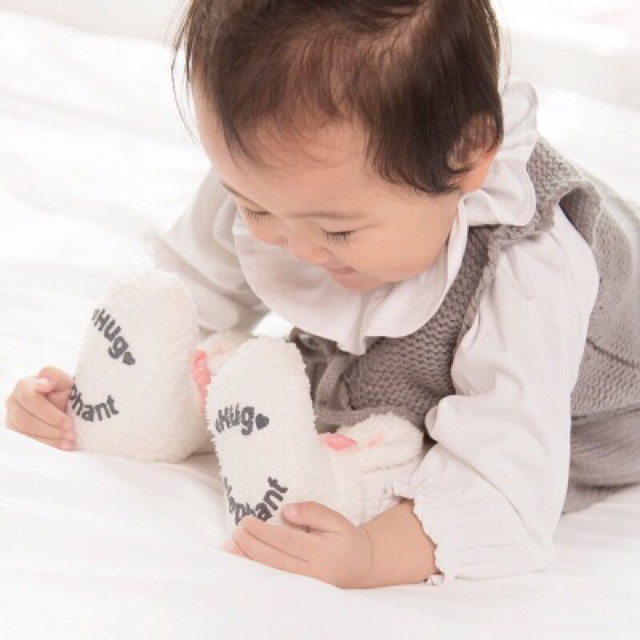Tất bông tai thỏ nơ có chống trượt cho bé siêu cute