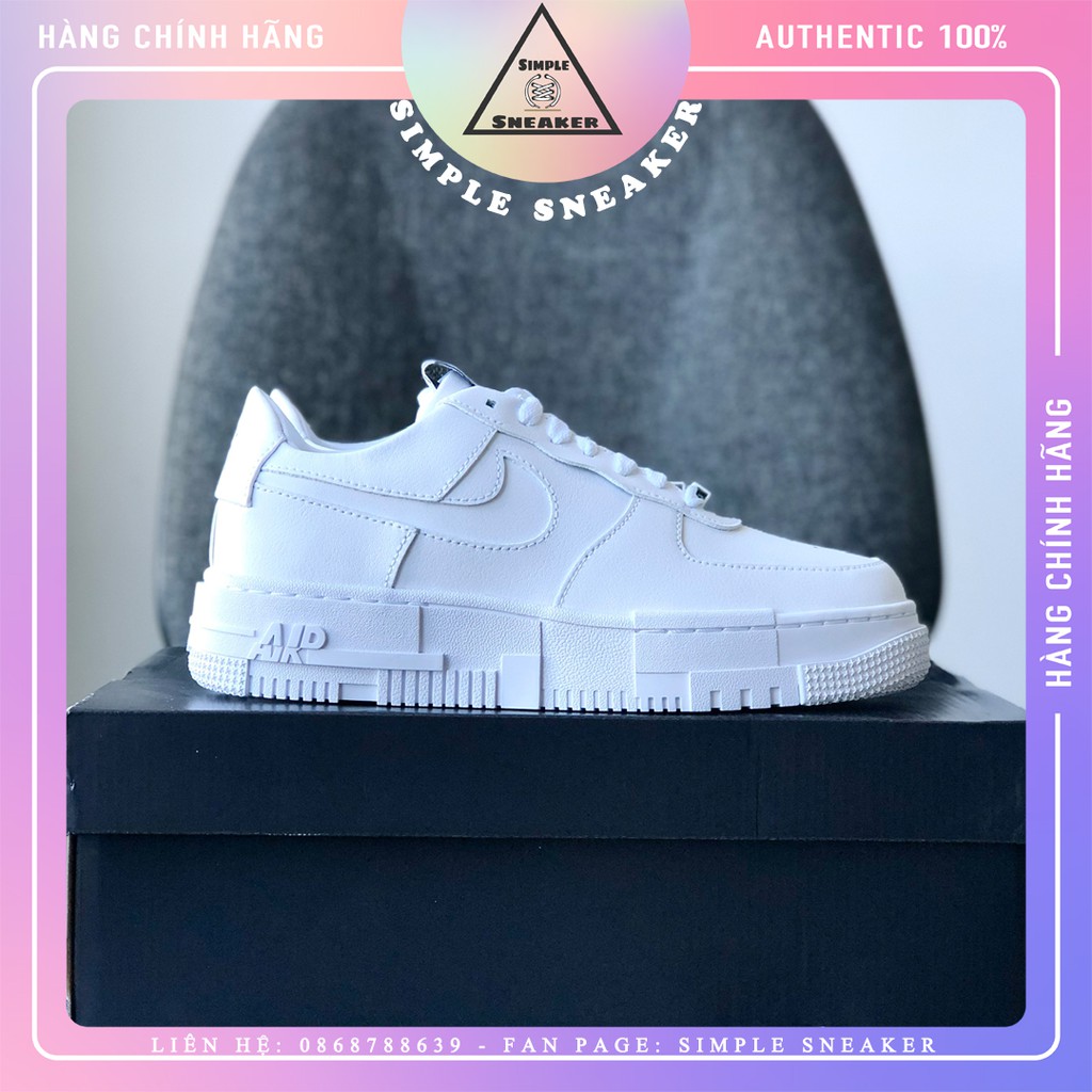 Giày Nike Air Force 1 Pixel 🔴FREESHIP🔴 Giày Nike Auth - Nike AF1 Pixel All White Chính Hãng | BigBuy360 - bigbuy360.vn