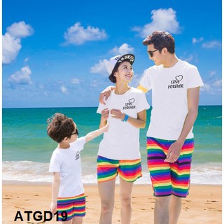 [HOT HOT] ÁO THUN GIA ĐÌNH - NHÓM - ĐI BIỂN IN CHỮ LOVE FOREVER ĐỦ MÀU ĐỦ SIZE - ATGD19