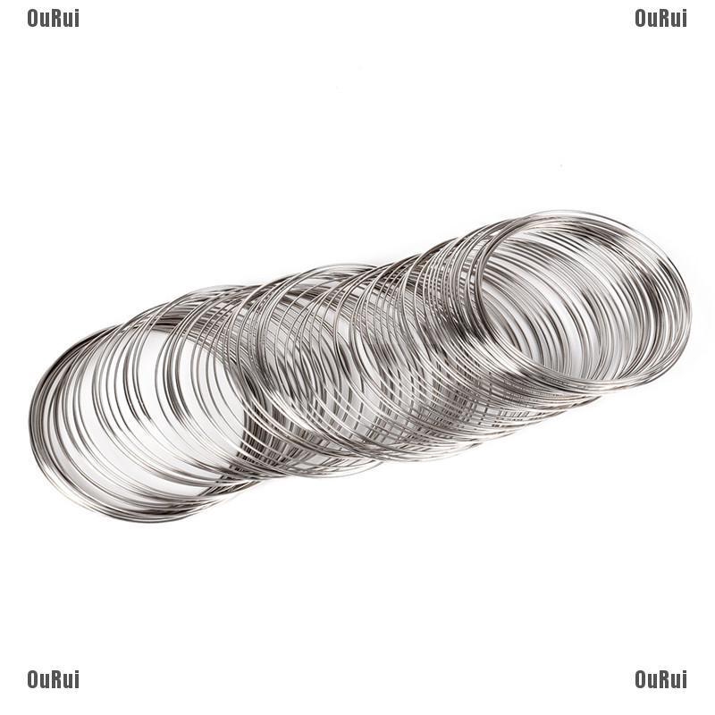 Bộ 100 Chiếc Nhẫn Dây Thép Không Gỉ Dùng Làm Trang Sức Thủ Công