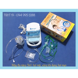 Máy đa năng Bayoka 3in1 - hút mũi, xông khí dung, hút mụn