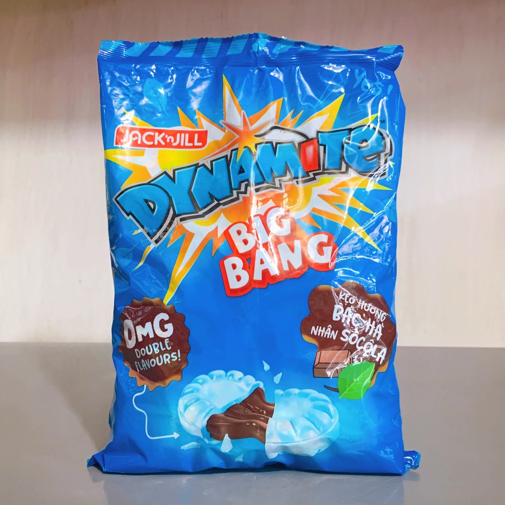 Kẹo Dynamite BigBang Bạc Hà Nhân Sôcôla Gói 330g