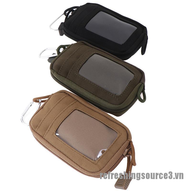 {ref3} 1PC Tactical Wallet Card Bag Waterproof Card Key Holder Waist Bag for Hunting