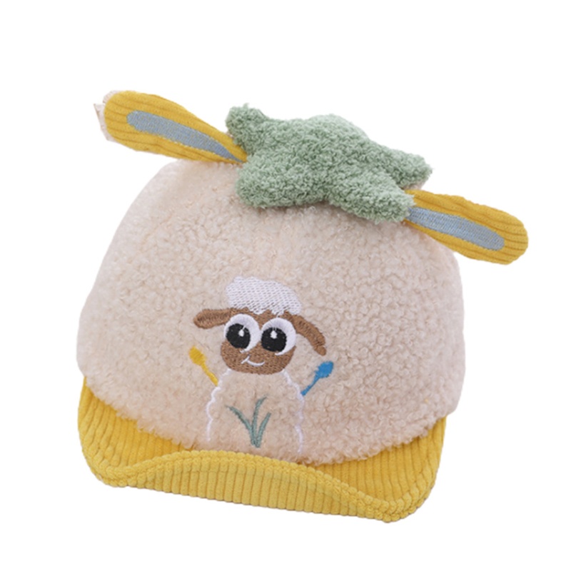 Mũ Lưỡi Trai Bằng Cotton Họa Tiết Thêu Thời Trang Dễ Thương Cho Bé Gái