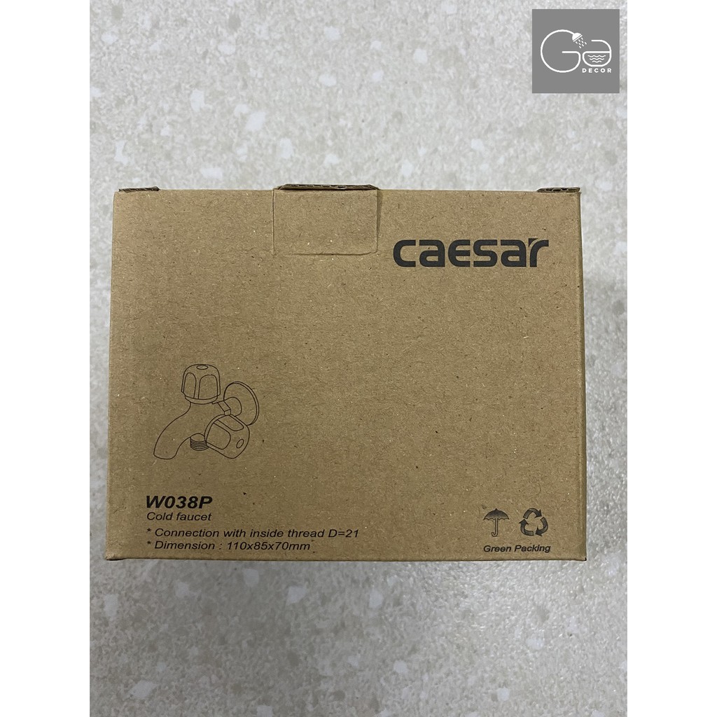 VÒI NƯỚC NHỰA GẮN TƯỜNG LẠNH CAESAR W038P - VOICSR0043