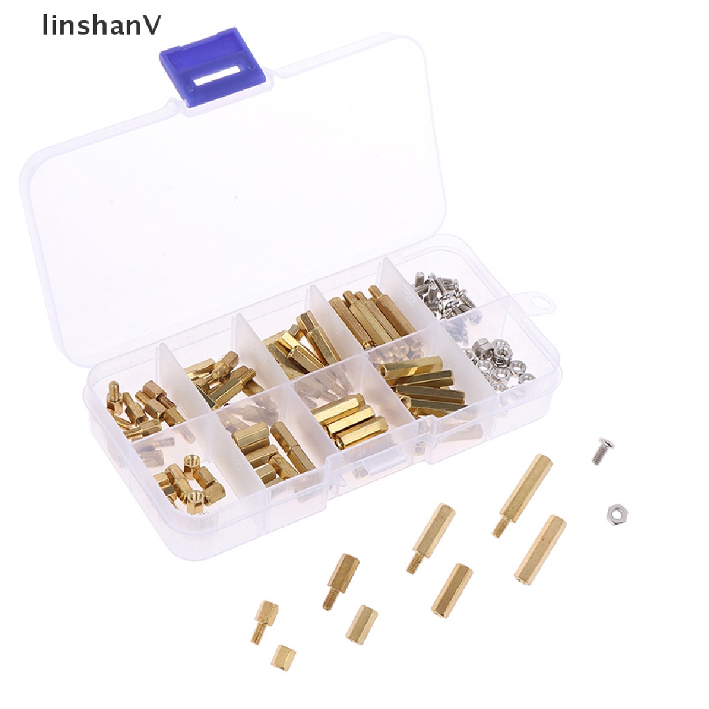 Bộ 120 ốc vít lục giác M3 bằng đồng thau cho bảng mạch pcb chất lượng