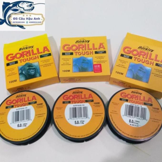 Cước câu cá GORILLA 100m siêu bền - siêu rẻ