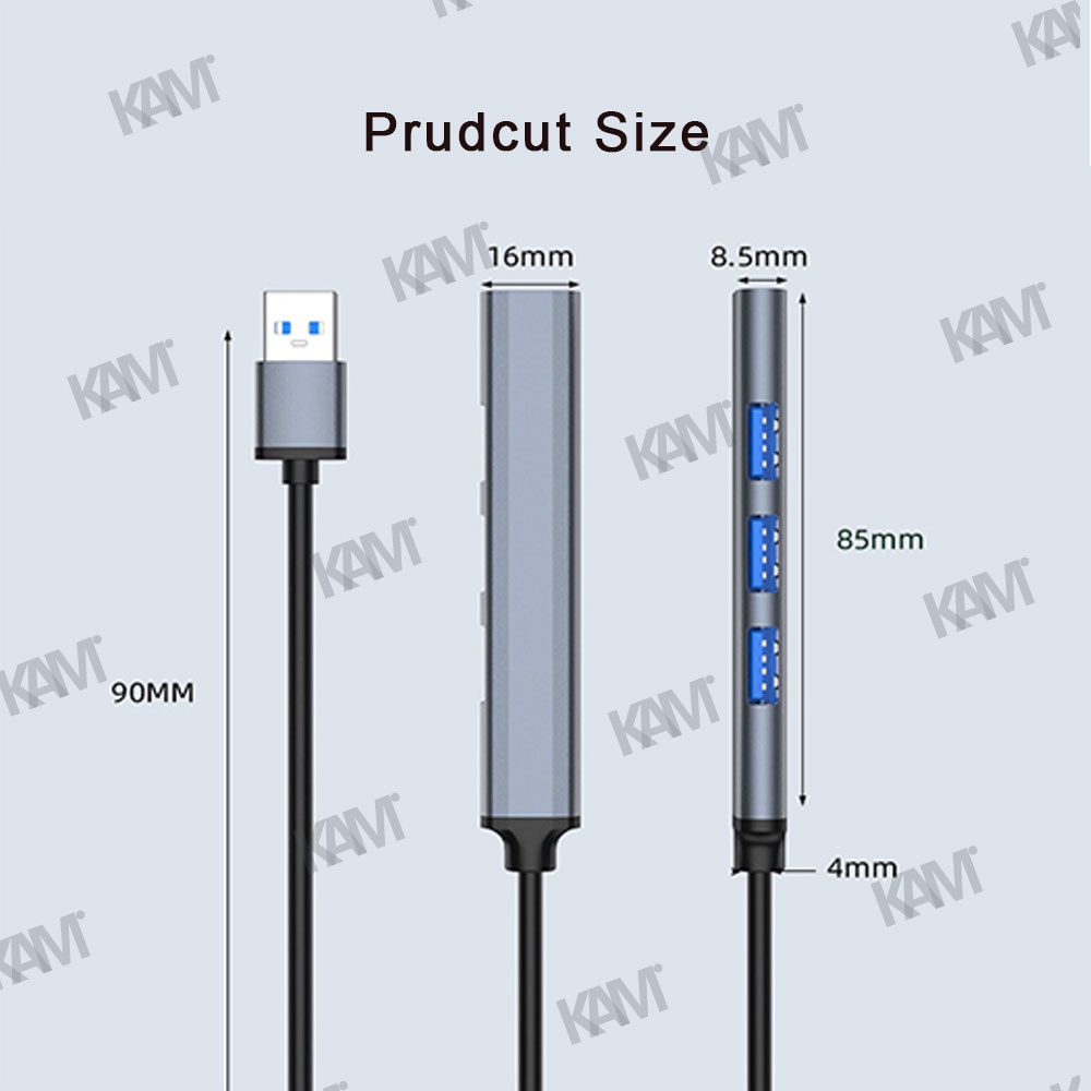 Bộ Chia 4 CổNg USB 3.0 TốC Độ Cao Kam ​​Bộ Chia Cổng USB 5Gbps 4 Cổng USB 3.0 2.0 Cho Máy Tính