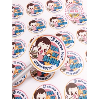 In tem nhãn decal giấy, sticker theo yêu cầu