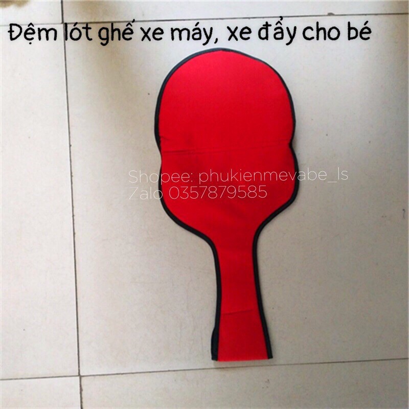 Đệm lót yên ghế xe máy, xe đẩy 3 bánh cho bé