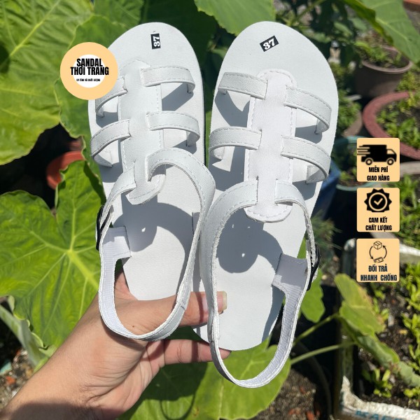 Giày sandal đi học nữ nam SANDALTHOITRANG Dép quai hậu học sinh giá rẻ