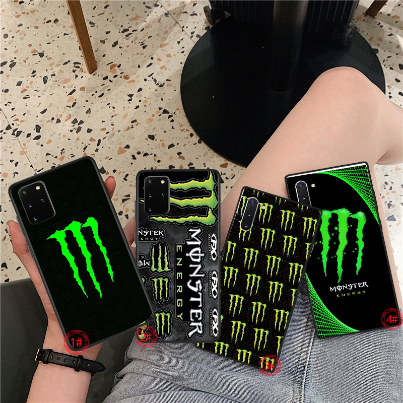 Ốp điện thoại mềm hình monster energy cho Samsung S7 Edge S8 S9 S10 Plus Plus S10E 44AS