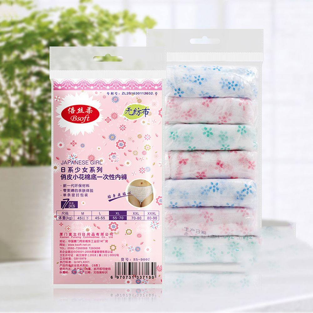 SOMEDAYZL Set 7 Quần Lót Giấy Mềm Mịn Cho Phụ Nữ Mang Thai