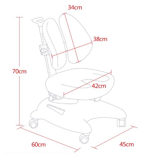 Ghế Học Sinh Thông Minh Chống Gù Chống Cận KAISER C3C Xanh Ngọc - Ghế Điều Chỉnh Độ Cao Của Học Sinh | BigBuy360 - bigbuy360.vn