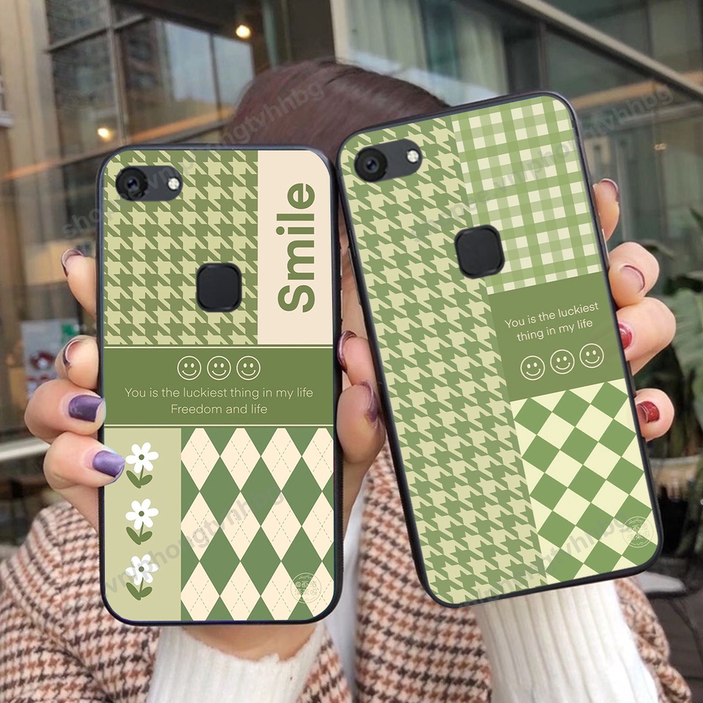 Ốp lưng Vivo V7 / V7 Plus / V7+ in mẫu gấu thể thao , smile mặt cười cực cute