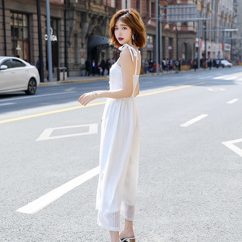 Quần Yếm Ống Rộng Lưng Cao Thời Trang Cho Nữ | BigBuy360 - bigbuy360.vn