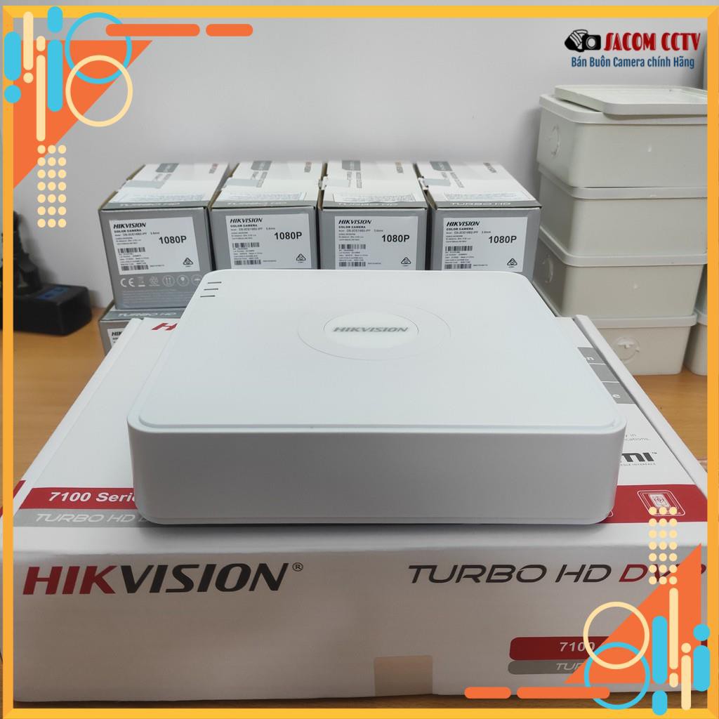 Trọn bộ 5/6/7/8 camera Hikvision Full HD chính hãng đầy đủ phụ kiện chỉ việc lắp