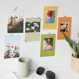 [15 tấm ] Set postcard decor - Sticker tròn