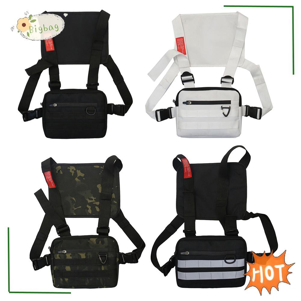 Túi đeo ngực vải oxford phong cách hip hop đường phố cá tính cho nam nữ