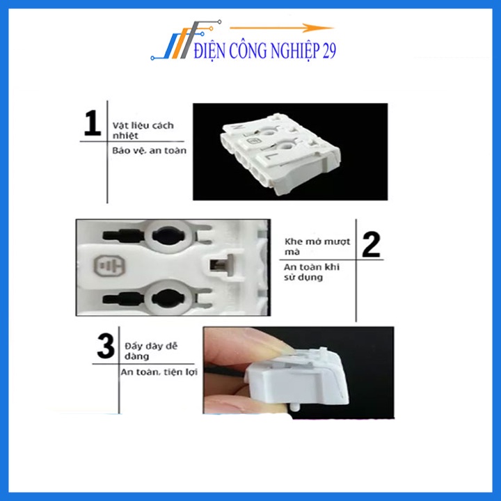 Cầu đấu dây nhanh có móc 923 2P3P tùy chọn