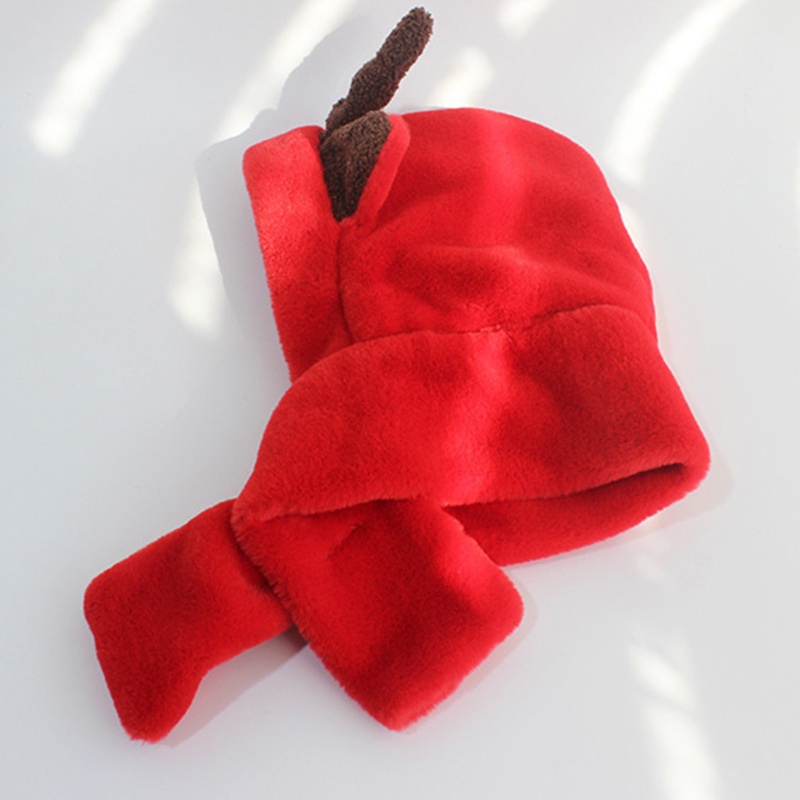 Mũ Trùm Đầu Kiêm Khăn Choàng Cổ Bằng Vải Bông Siêu Mềm Ấm Áp Hình Tuần Lộc