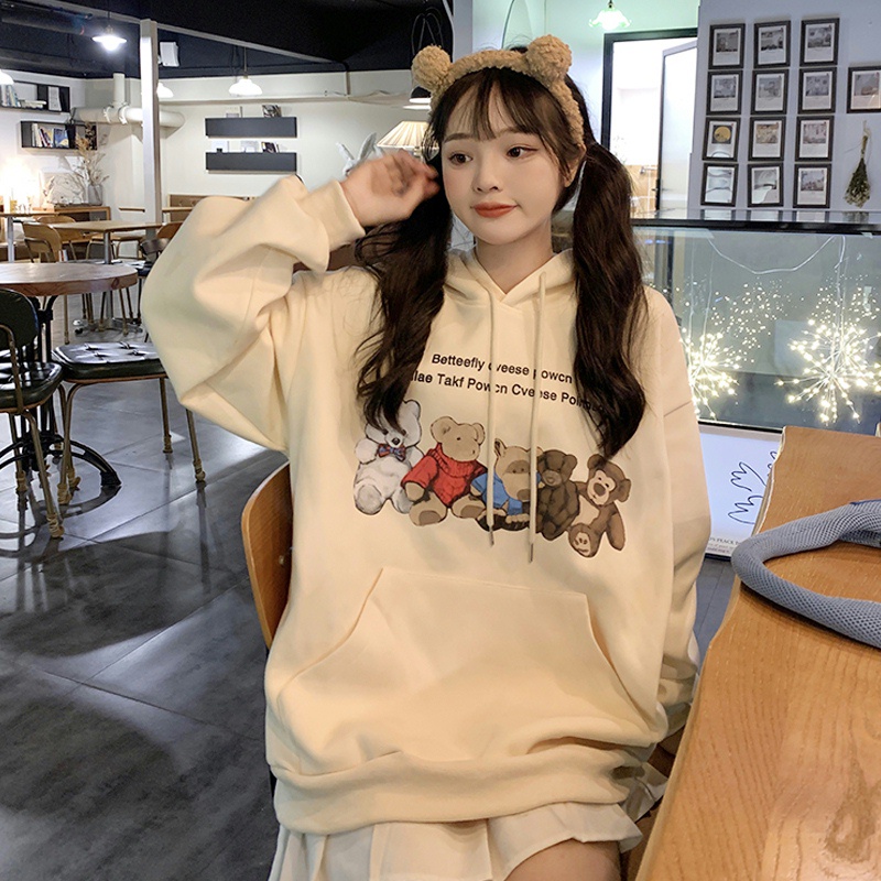 Áo hoodie NRVP dáng rộng thời trang Hàn Quốc 2022 dành cho nữ