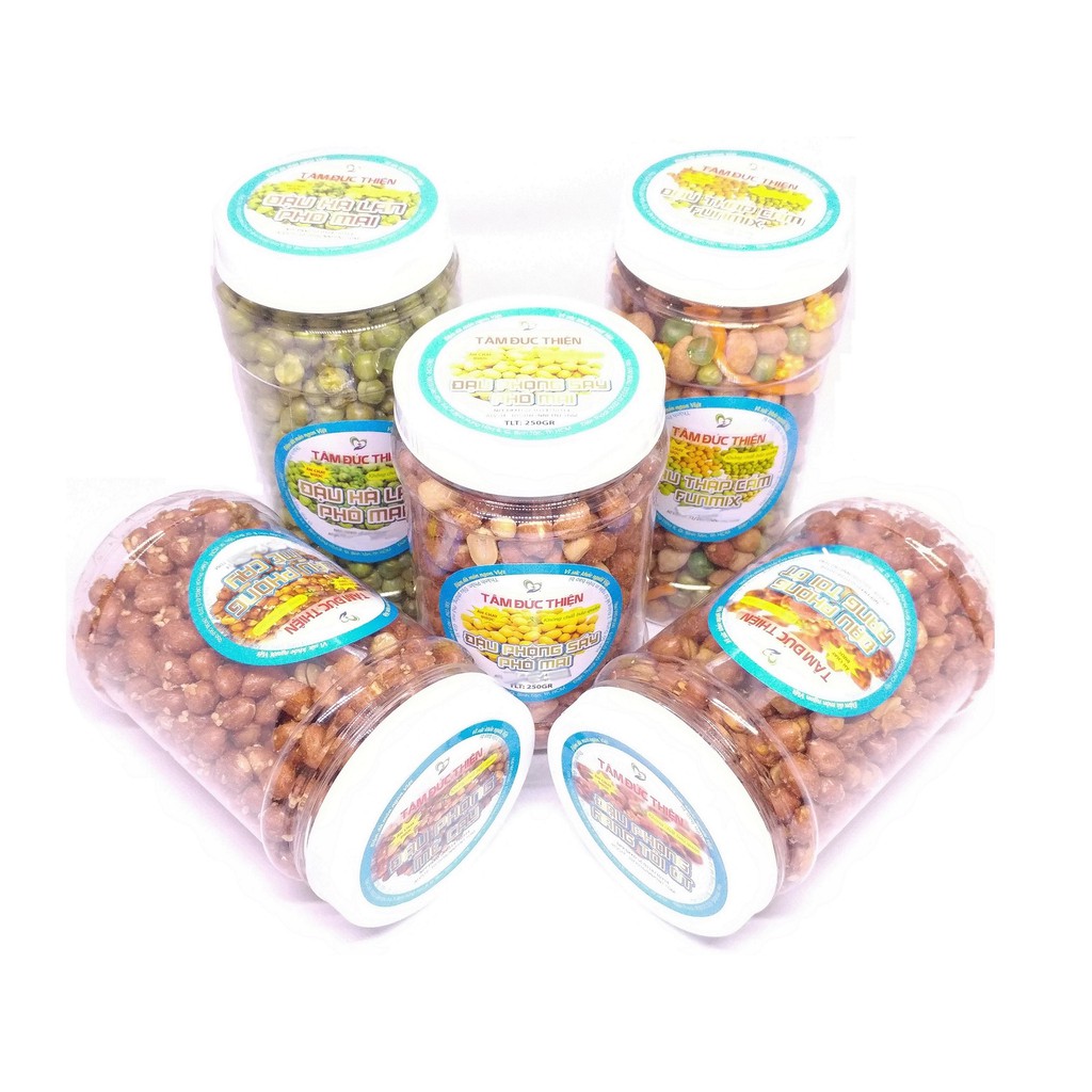 Combo 2 Túi Đậu Phộng Rang Tỏi Ớt Tâm Đức Thiện - Túi 500GR + Tặng 1 Hộp Đậu Tự Chọn | BigBuy360 - bigbuy360.vn