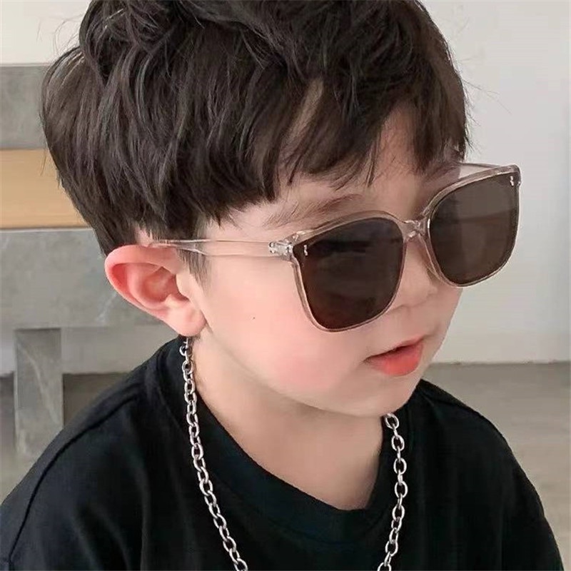 (JIUERBA) Kính Râm Chống Tia UV Gọng Vuông Đơn Giản Thời Trang Bảo Vệ Cho Bé Trai Và Bé Gái