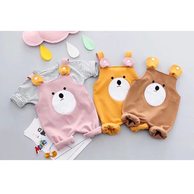 Set Yếm gấu chi bé trai, bé gái