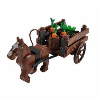Đồ Chơi Lego Hình Xe Ngựa / Củ Cà Rốt Dễ Thương Cho Bé