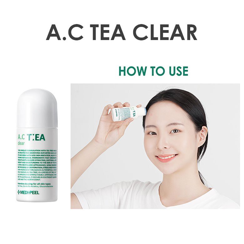 Thanh lăn giúp giảm viêm, mụn trứng cá và các vết ban hiệu quả MEDI PEEL A.C Tea Clear 50ml