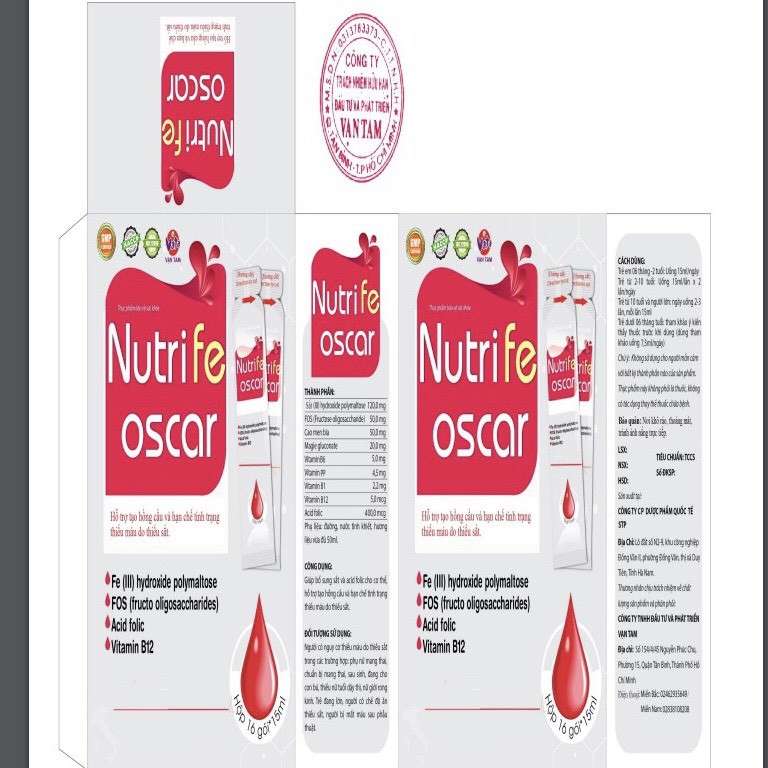 Bổ sung sắt dạng nước NUTRIFE OSCAR