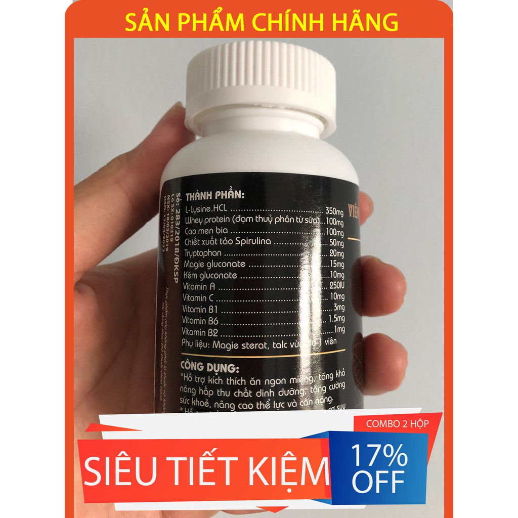 [Combo2 hộp] Viên tăng cân Hoa Bảo - Viên tăng cân cho người gầy - Mỗi hộp 60 viên | BigBuy360 - bigbuy360.vn