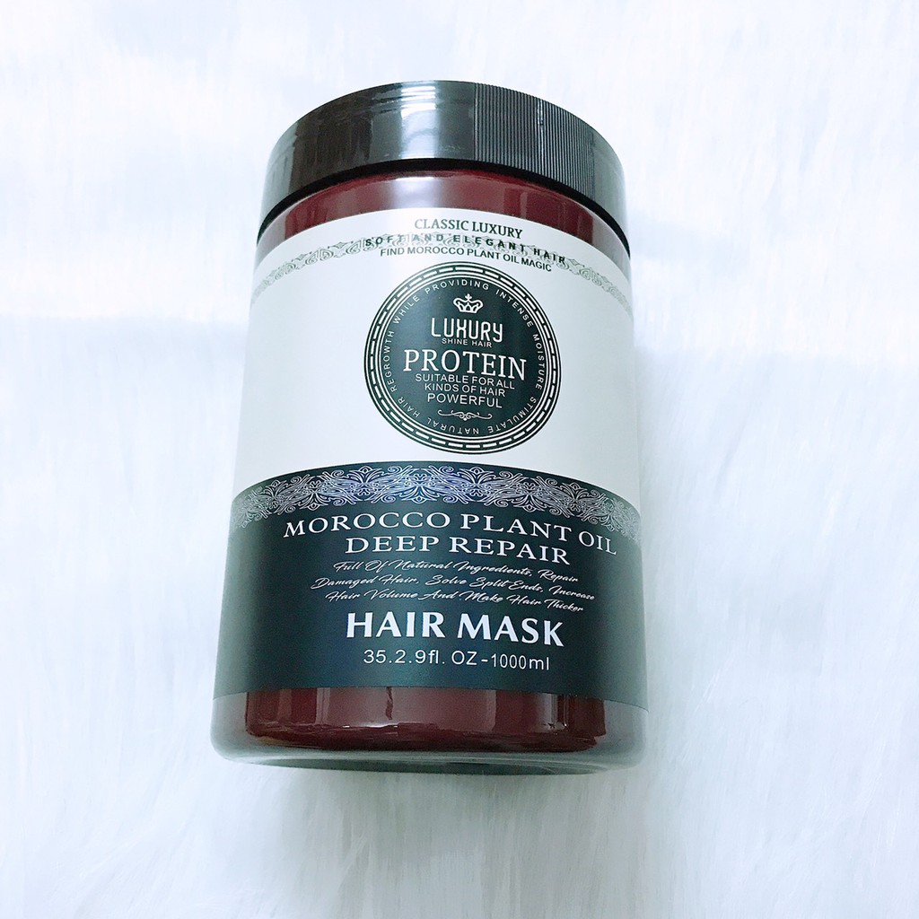 Kem hấp ủ tóc Luxury Morocco Deep Repair Hair Mask 1000ml